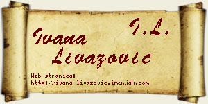Ivana Livazović vizit kartica